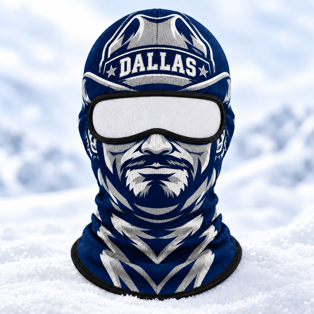 American Football Ski Mask, Winter Balaclava Face Cover, Sports Fan Snow Mask, Skiing Accessories, Men Sports Skiing Gear