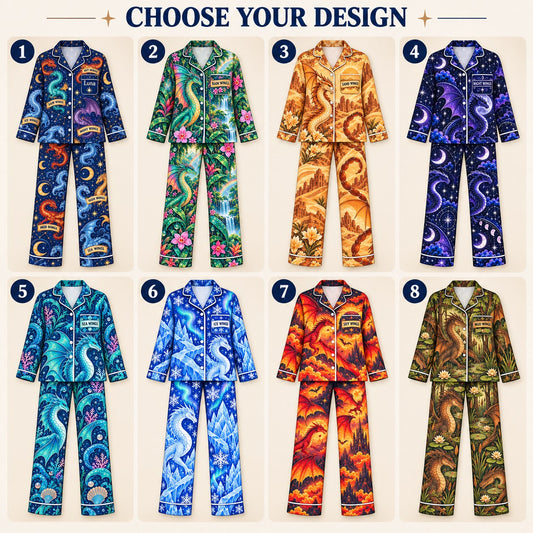 Choose your design – 8 Wings of Fire satin pajama prints