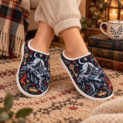 Throne of Glass Wyrdkey crown slippers - worn