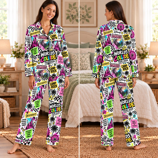 Design 1 - white neon long sleeve set