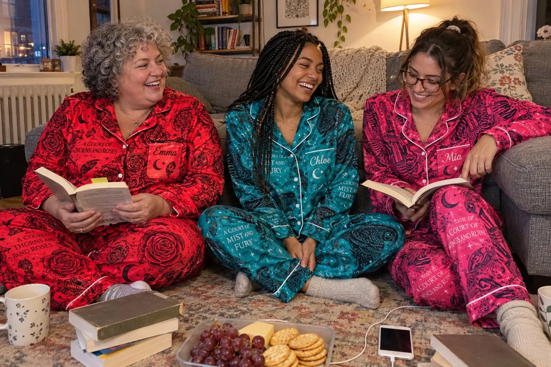 ACOTAR Merch Gift Guide: Personalized Satin Pajamas and Knit Sweaters