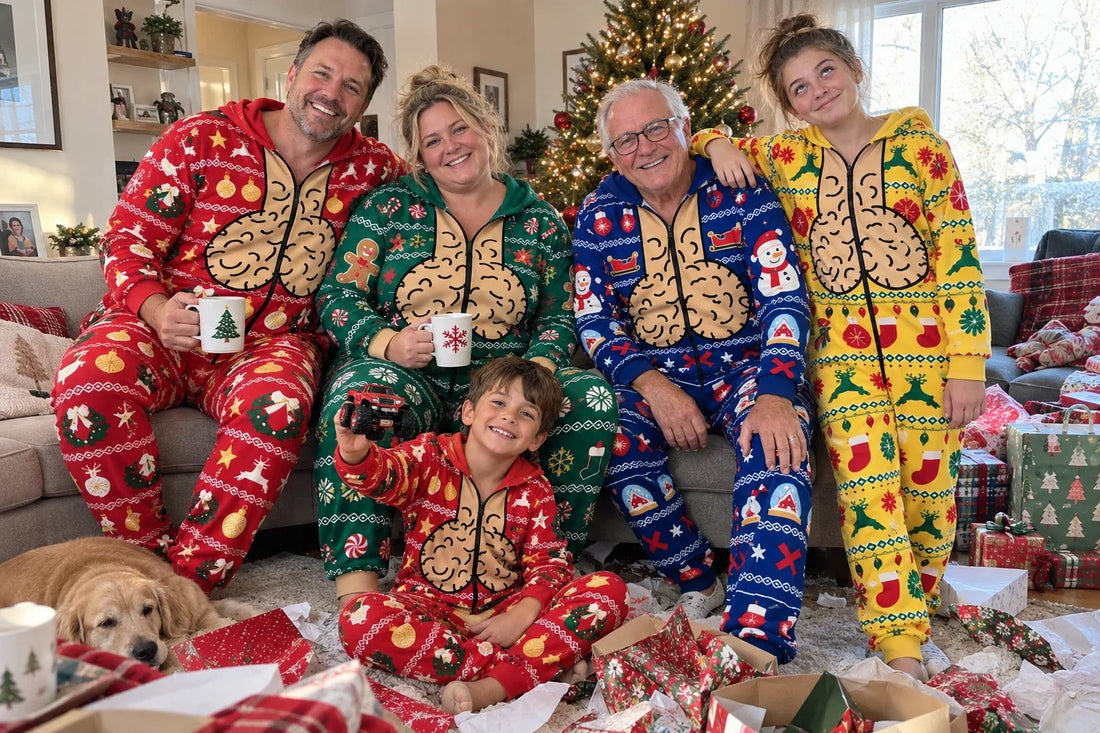 Family Christmas Onesies: Matching Jumpsuit Pajamas for Groups