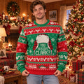 You Serious Clark Knit Ugly Christmas Sweater – Christmas Vacation Cousin Eddie Trapper Hat Gift