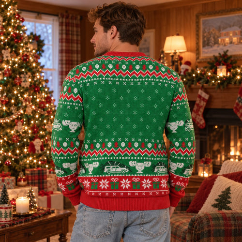 I Don't Know Margo knit ugly Christmas sweater - back