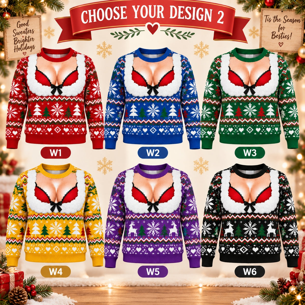 Funny Christmas Ugly Sweater, Novelty Festive Graphic Pullover, Holiday Party Sweater for Men and Women, Fun Christmas Gift