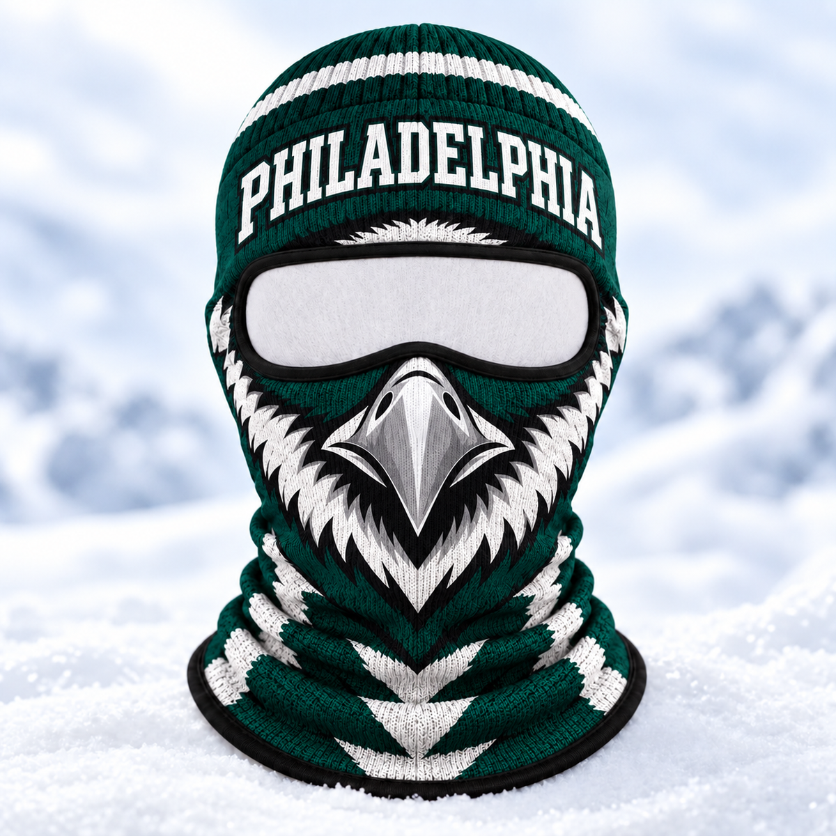 American Football Ski Mask, Winter Balaclava Face Cover, Sports Fan Snow Mask, Skiing Accessories, Men Sports Skiing Gear
