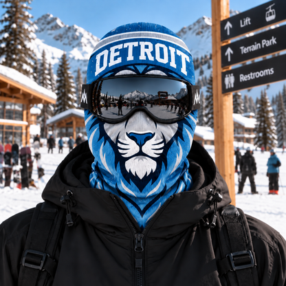 American Football Ski Mask, Winter Balaclava Face Cover, Sports Fan Snow Mask, Skiing Accessories, Men Sports Skiing Gear