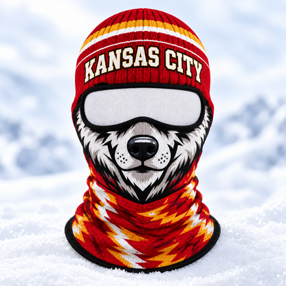 American Football Ski Mask, Winter Balaclava Face Cover, Sports Fan Snow Mask, Skiing Accessories, Men Sports Skiing Gear
