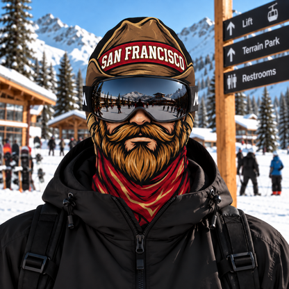 American Football Ski Mask, Winter Balaclava Face Cover, Sports Fan Snow Mask, Skiing Accessories, Men Sports Skiing Gear