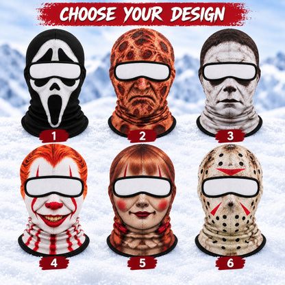 Halloween Horror Ski Masks Collection, Horror Character Balaclava, Scary Face Costume Mask for Skiing Snowboarding Gear