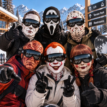 Halloween Horror Ski Masks Collection, Horror Character Balaclava, Scary Face Costume Mask for Skiing Snowboarding Gear