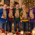 Funny Christmas Novelty Knit Sweater, Festive Holiday Pattern Pullover, Retro Winter Party Sweater, Christmas Gift for Adults