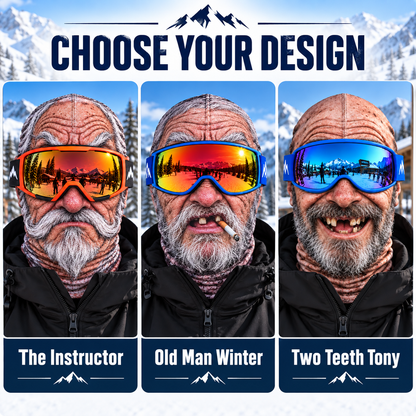 Funny Grandpa Ski Mask, Realistic Old Man Face Balaclava, Hilarious Snowboard Mask, Winter Face Cover, Ski Trip Gag Gift for Men