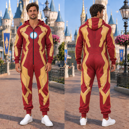 Matching Family Christmas Onesie Pajamas - Superhero Costume Jumpsuit for Adults, Kids & Baby