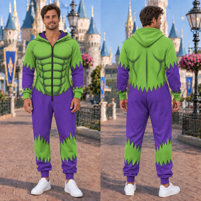 Matching Family Christmas Onesie Pajamas - Superhero Costume Jumpsuit for Adults, Kids & Baby