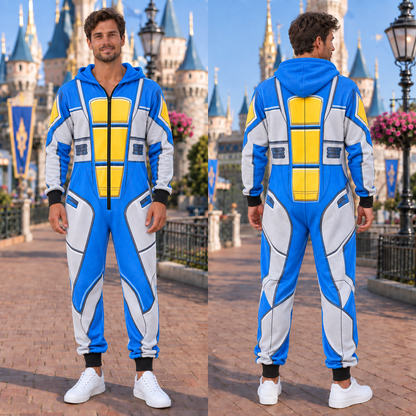 Robot Costume Jumpsuit Pajamas, Mecha Onesie, Matching Group Outfit, Robot Cosplay Sleepwear
