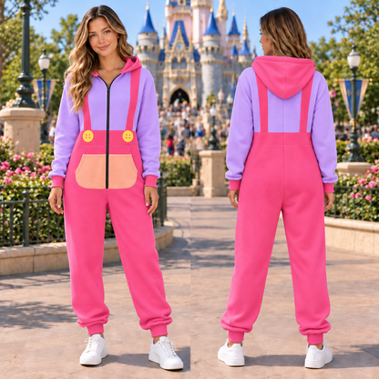 Circus Character Jumpsuit Pajamas, Colorful Cosplay Onesie, Matching Group Halloween Costume, Party Outfit