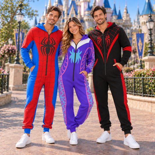 pider Superhero Jumpsuit Costume, Web Hero Onesie, Matching Family Halloween Outfit, Cosplay Pajamas