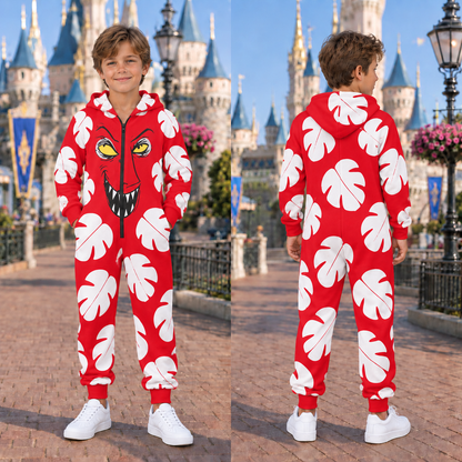 Spooky Halloween Character Jumpsuit Pajamas, Skeleton Monster Onesie, Matching Group Costume, Halloween Party Outfit