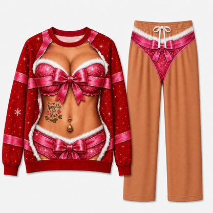 Couples Christmas sweater Her full set