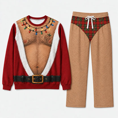 Couples Christmas sweater His full set