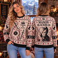 Manon Blackbeak Throne of Glass Knit Ugly Christmas Sweater – ToG Merch Bookish Gift