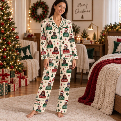 The Office Christmas Pajamas Sets, Funny Character Quote Print, Long Sleeve Set, Short Sleeve Set or Pajama Pants