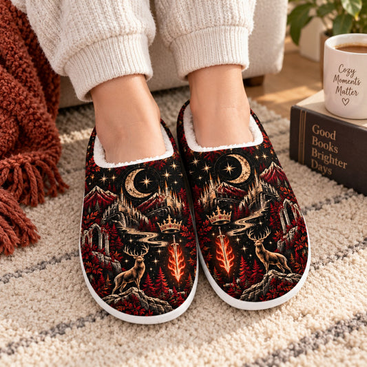 Throne of Glass Terrasen stag slippers - worn