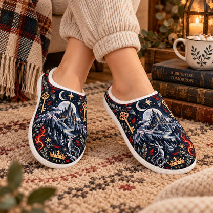 Throne of Glass Wyrdkey crown slippers - worn