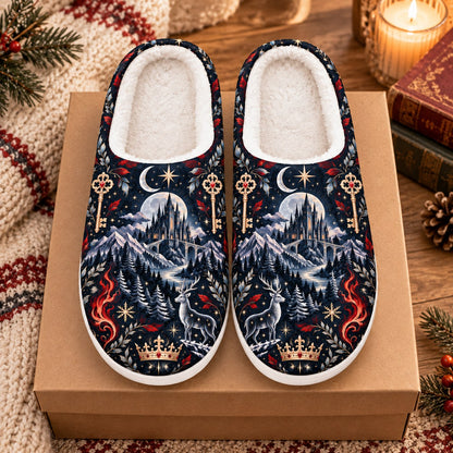 Throne of Glass Wyrdkey crown slippers - gift box