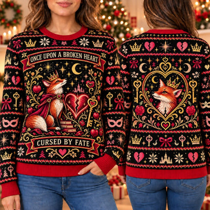 Archer and Fox Christmas Sweatshirt, Fantasy Romance Bookish Sweater, Enchanted Holiday Sweater, Reader Gift