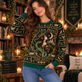Faerie Royalty Christmas Sweatshirt, Fantasy Prince Bookish Sweater, Enchanted Holiday Sweater, Reader Gift