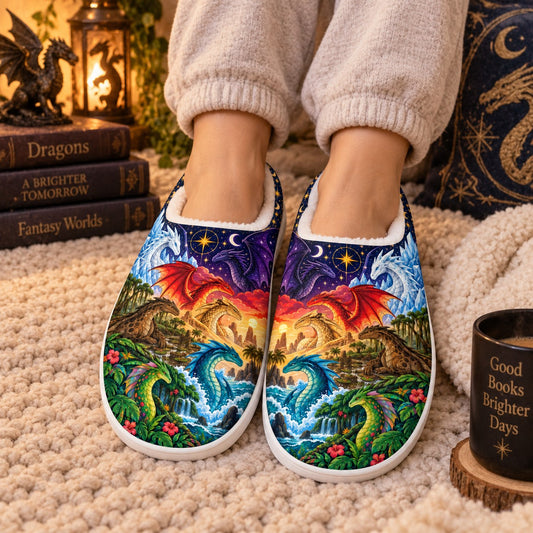 Wings of Fire Pyrrhia dragon tribes slippers - worn