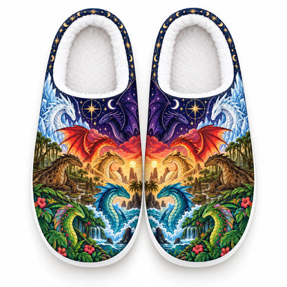 Wings of Fire Pyrrhia dragon tribes slippers - product view