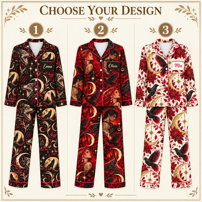 Choose your design – 3 Crescent City satin pajama prints