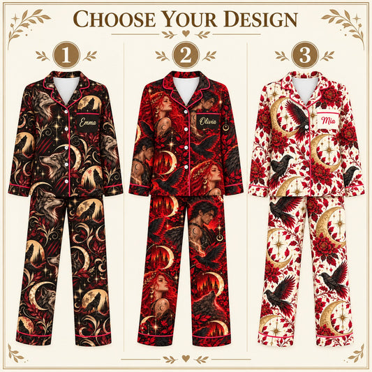 Choose your design – 3 Crescent City satin pajama prints