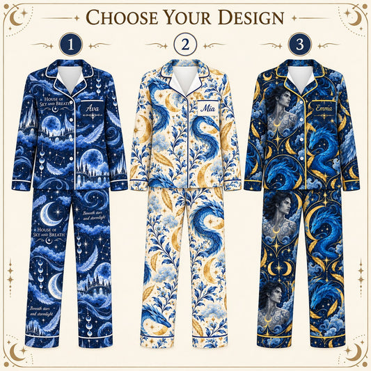 Choose your design – 3 Crescent City satin pajama prints