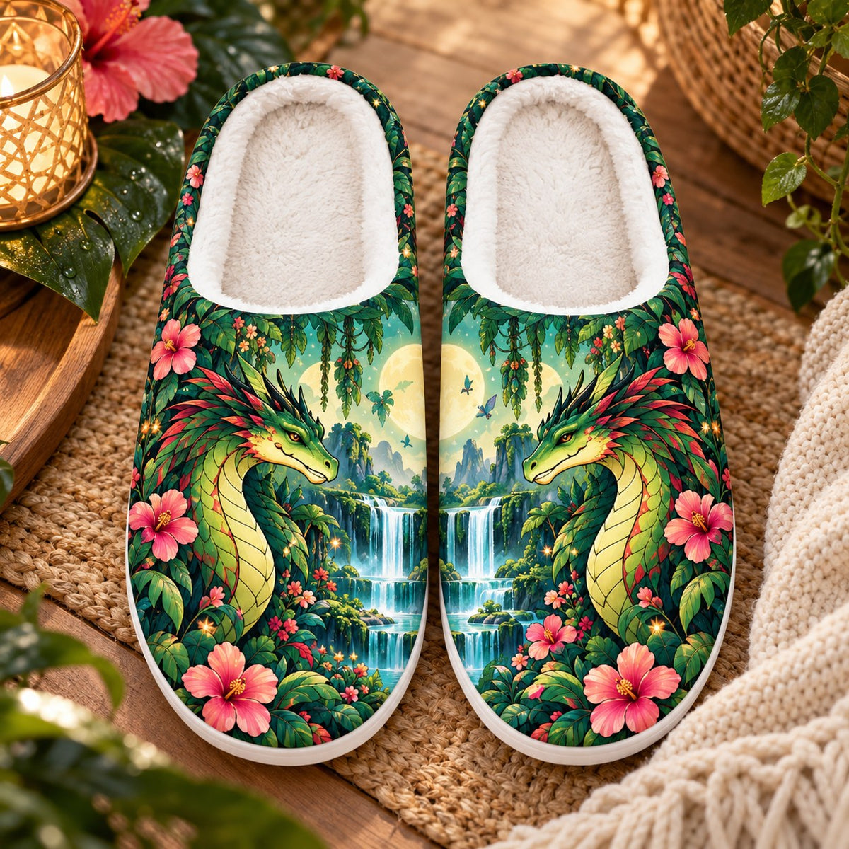 Wings of Fire RainWing slippers