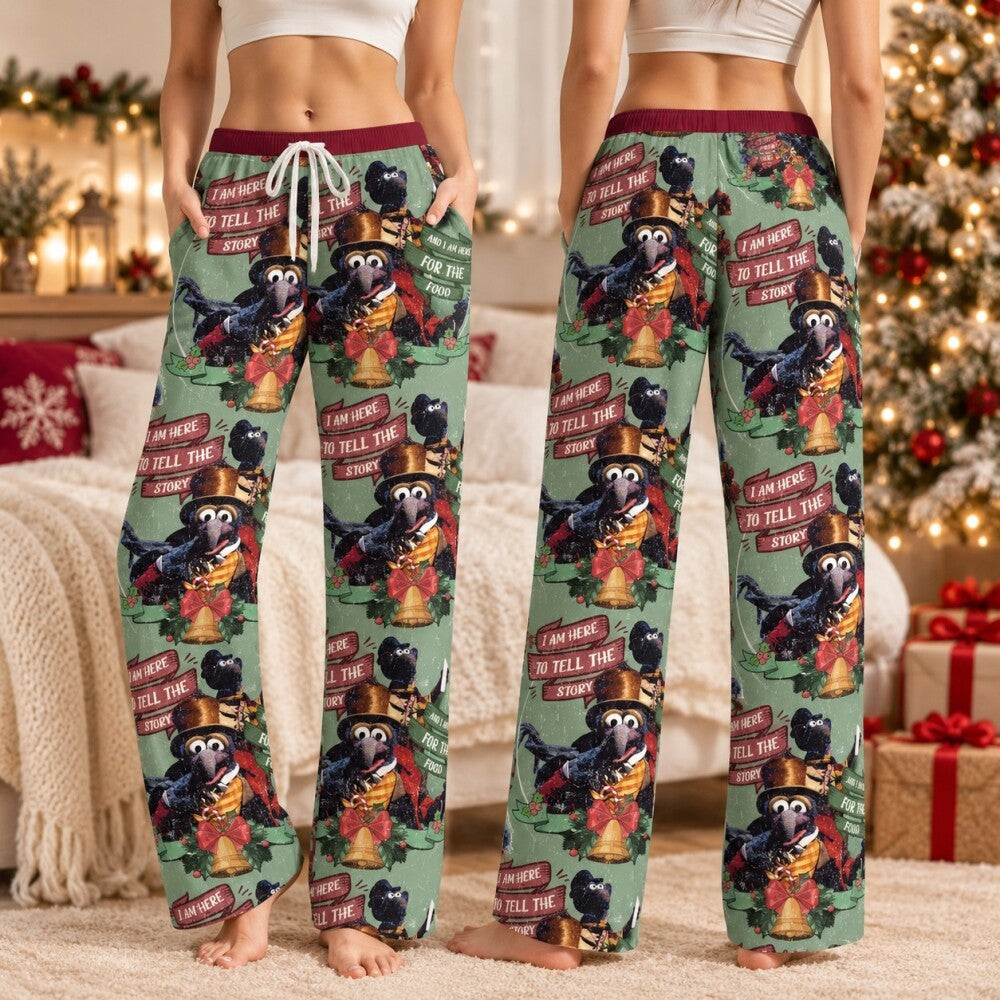 Cream Christmas Character Pajamas Set, Long Sleeve, Short Sleeve or Pajama Pants, Festive Holiday Sleepwear