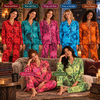ACOTAR satin pajamas – all 7 designs