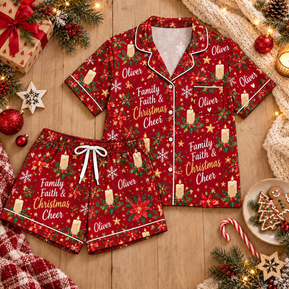 Personalized Christmas satin pajamas - view 5
