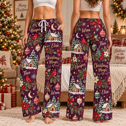 Personalized Christmas satin pajamas cousins crew - view 4