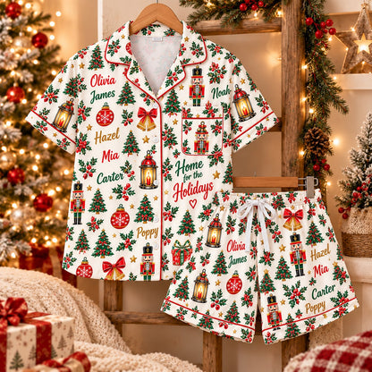 Personalized Christmas satin pajamas cousins crew - view 5