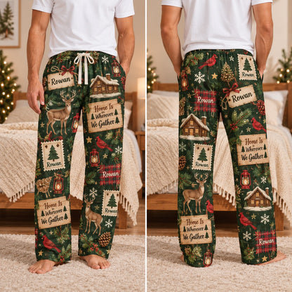 Personalized Christmas satin pajamas retro - view 8