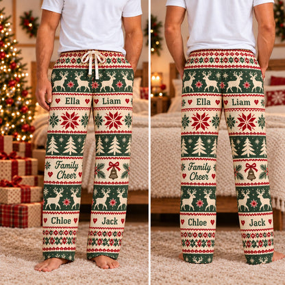 Personalized Christmas satin pajamas snow globe - view 4