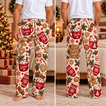 Personalized Christmas satin pajamas cocoa market - view 3