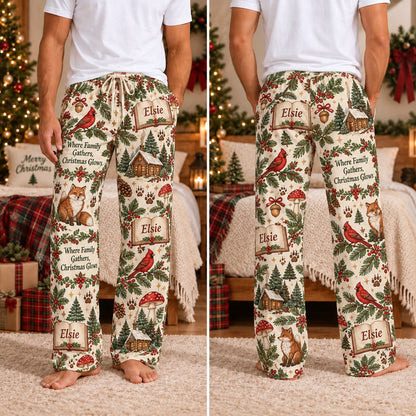 Personalized Christmas satin pajamas cocoa market - view 6