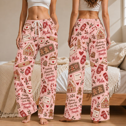 Personalized Christmas satin pajamas cocoa market - view 7