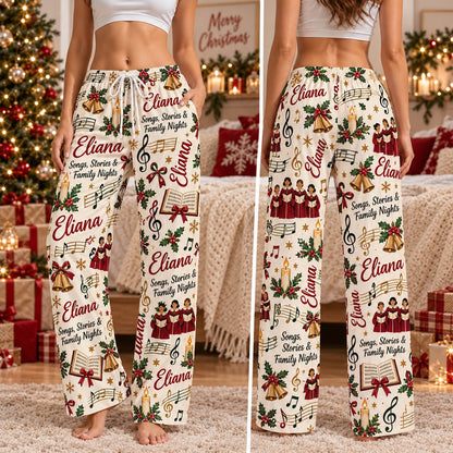 Personalized Christmas satin pajamas toyland - view 7