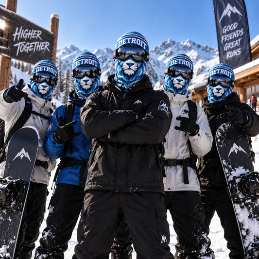 American Football Ski Mask, Winter Balaclava Face Cover, Sports Fan Snow Mask, Skiing Accessories, Men Sports Skiing Gear